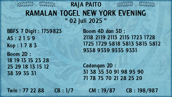 Prediksi New York Evening