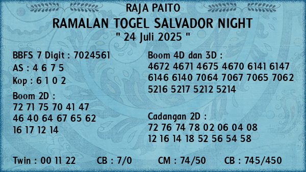 Prediksi Salvador Night